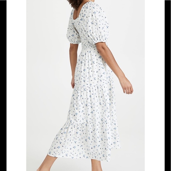 NEW RAHI Nicola Midi Dress Blue & White Floral - Picture 2 of 9